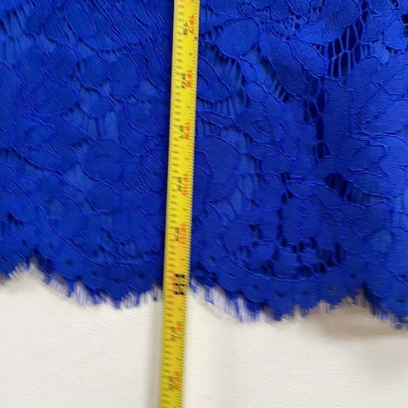 J.Crew Blue Lace Cami with thin Spaghetti Straps Size 12 - Picture 8 of 9